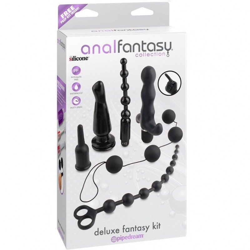 KIT ANAL DELUXE FANTASY COLLECTION 6 PIEZAS