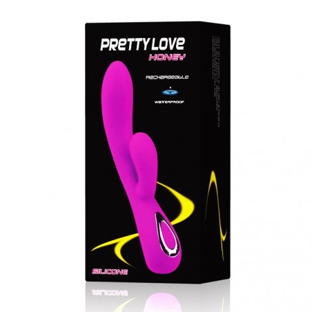 Imagen, vibrador Pretty Love Smart Honey color lila recargable de silicona premium, online