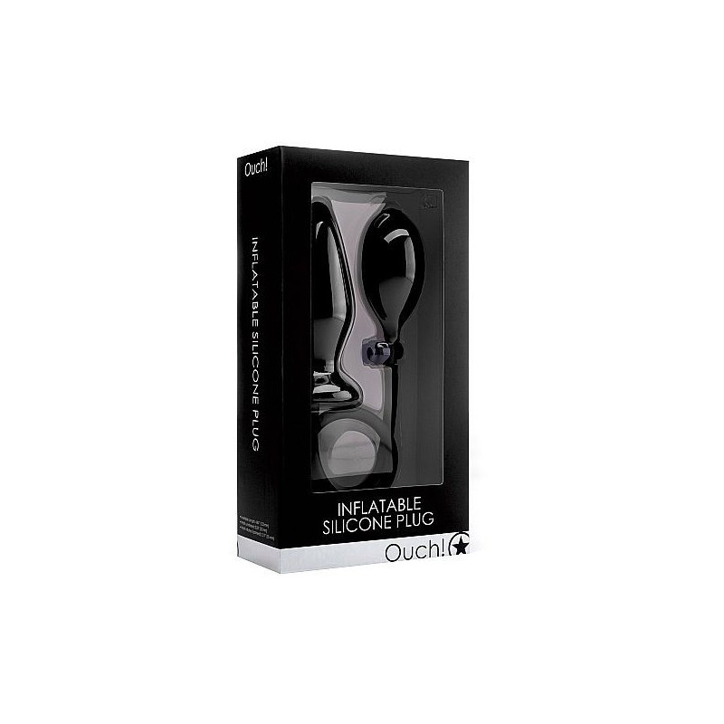 PLUG SILICONA INFLABLE NEGRO