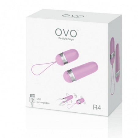 Imagen, huevo vibrador ovo r4 rosa recargable con control remoto online