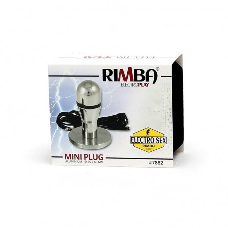 Imagen, mini plug anal electroestimulador de aluminio compatible con Power Box Rimba, online