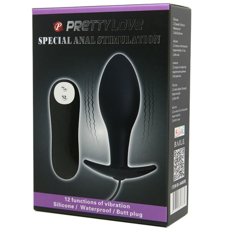 PLUG ANAL SILICONA 12 MODOS VIBRACION