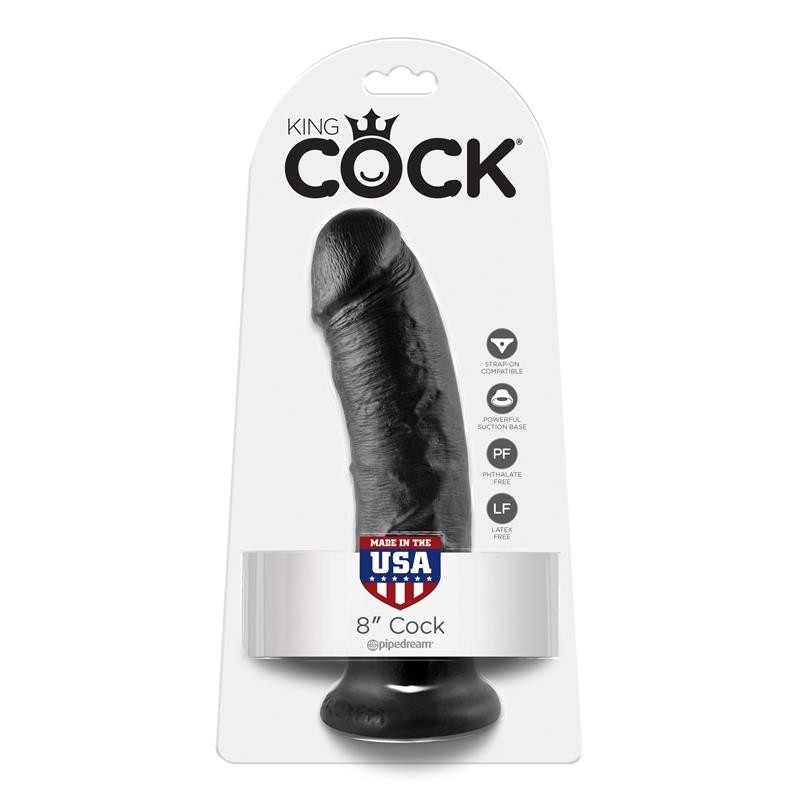 DILDO NEGRO 20 CM KING COCK DILDO NEGRO 20 CM KING COCK