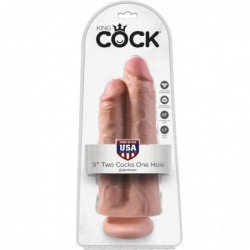 Imagen, dildo doble king cock 25 cm con ventosa realista online