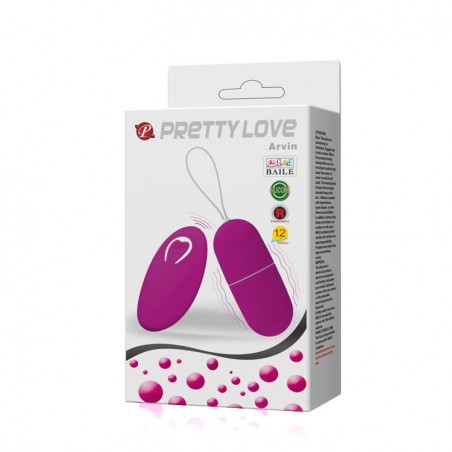 Imagen, huevo vibrador Pretty Love Arvin con control remoto y 12 vibraciones, online