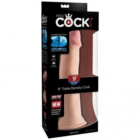Imagen, dildo realista King Cock triple densidad con ventosa potente y textura natural, online