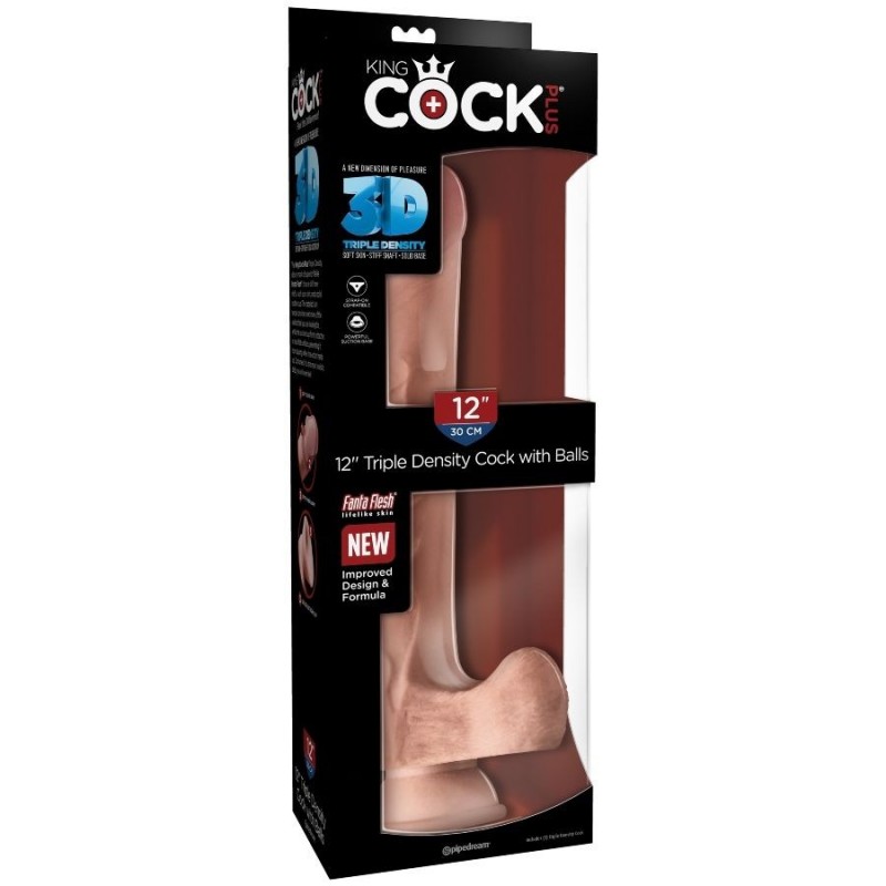 DILDO TRIPLE DENSIDAD 33 CM DILDO TRIPLE DENSIDAD 33 CM
