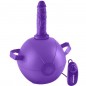 DILLIO MINI BOLA HINCHABLE CON DILDO Y VIBRACION LILA