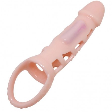 FUNDA EXTENSORA PENE CON VIBRACION Y STRAP 13.5 CM