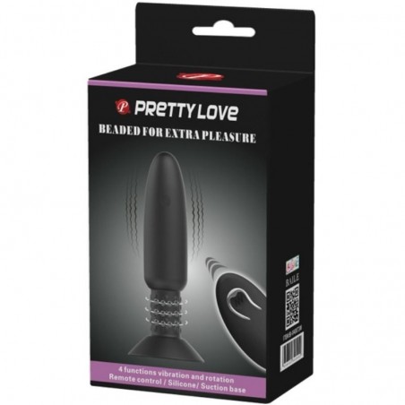 Imagen, plug anal PrettyLove con vibración y rotación control remoto recargable, online