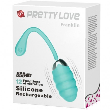 Imagen, huevo vibrador Pretty Love Franklin de silicona con 12 modos de vibración, online