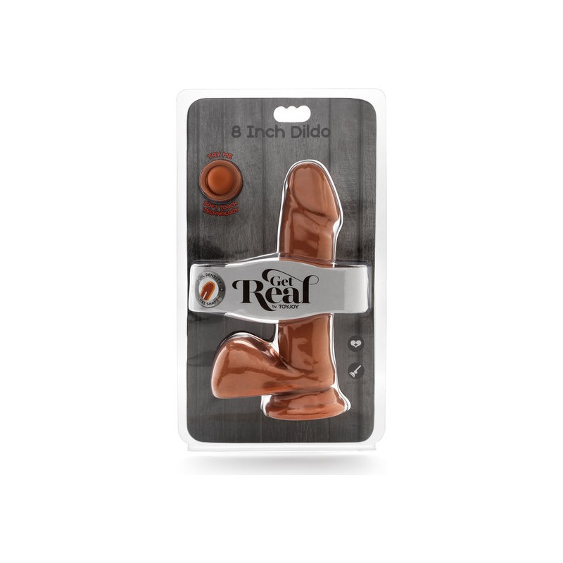 PENE REALISTICO CON TESTÍCULOS DUAL DENSITY 20,5CM