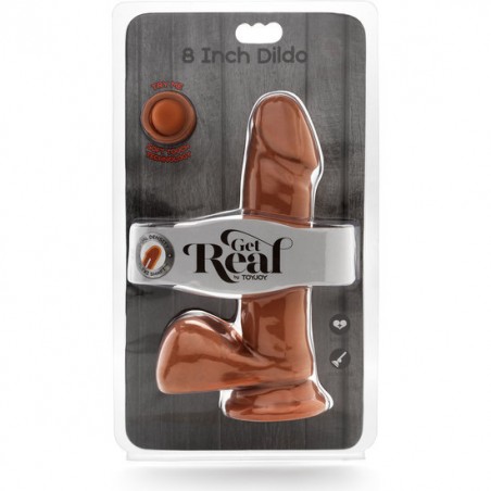 Imagen, dildo realista Get Real dual density de 18 cm con testículos y ventosa, online
