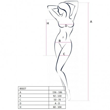 BODYSTOCKING ESTILO VESTIDO BLANCO BS027