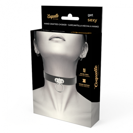 Imagen, collar cuero vegano fetish Coquette Chic online