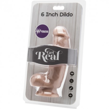 Imagen, dildo realístico vibrador de 12 cm con testículos para estimulación intensa, online