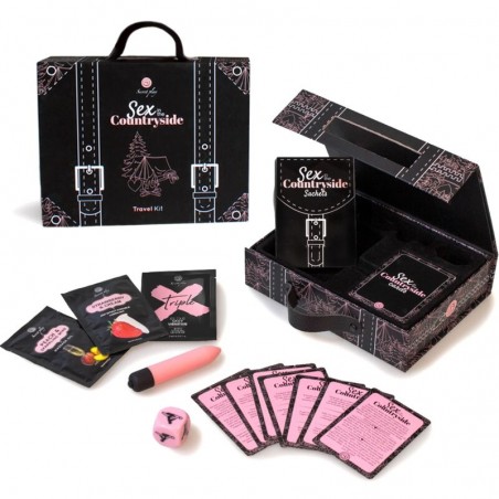 Imagen, kit erótico Secretplay Sex in the Countryside Travel Kit con accesorios y cartas, online