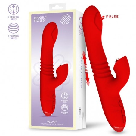 ENGILY ROSS Velvet Vibrador con Thrusting y Pulsación