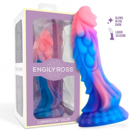 Imagen, dildo Dragón de silicona líquida Engily Ross que brilla en la oscuridad con ventosa, online