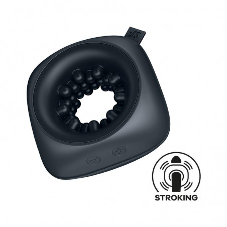RING STROKER ANILLO MATURBADOR TAMAÑO VIAJE NEGRO SATISFYER