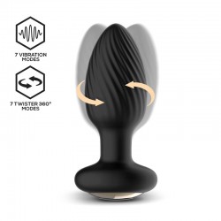 PLUG ANAL VIBRACIÓN, MOVIMIENTO TWISTER 360º Y CONTROL REMOTO