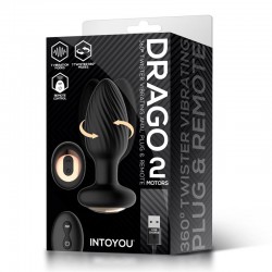 Imagen, plug anal Drago Intouyou con vibración y Twister 360 grados, online