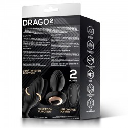 Imagen, plug anal Drago Intouyou con vibración y Twister 360 grados, online