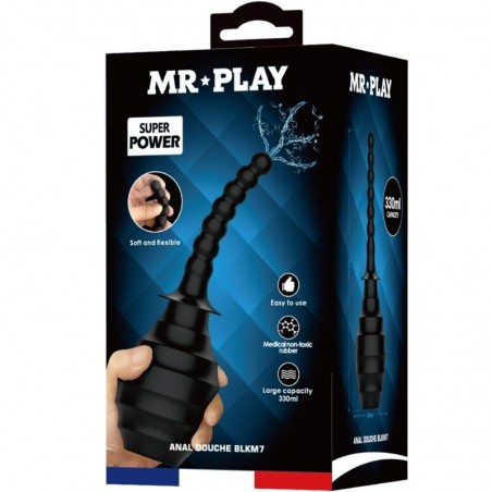 Imagen, ducha anal MR Play BLKM7 negro recargable USB boquilla flexible, online