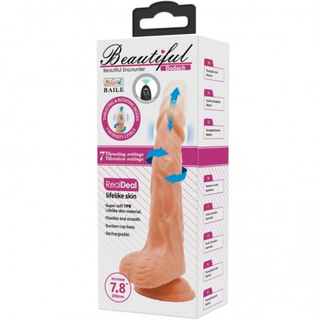 Imagen, vibrador Baile Bodach realista marrón con control remoto y ventosa, online
