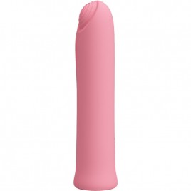 Imagen, mini vibrador Curtis de silicona rosa con 12 modos de vibración y carga USB portátil, online