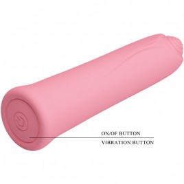 Imagen, mini vibrador Curtis de silicona rosa con 12 modos de vibración y carga USB portátil, online