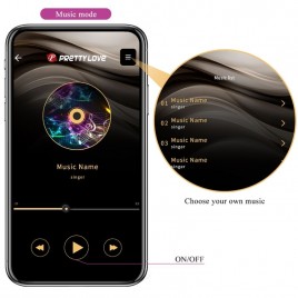 Imagen, vibrador Pretty Love Billy lila con control por app y doble estimulación, online
