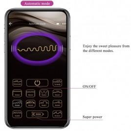 Imagen, vibrador Pretty Love Billy lila con control por app y doble estimulación, online