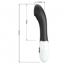 Imagen, vibrador Pretty Love negro de 30 funciones con diseño ergonómico para punto G, online