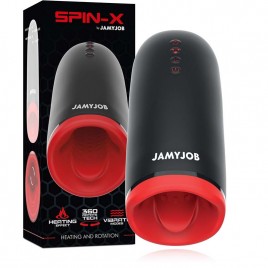Imagen, masturbador masculino JAMYJOB SPIN-X con calor, rotación y vibración de lujo, online