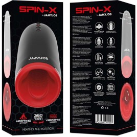 Imagen, masturbador masculino JAMYJOB SPIN-X con calor, rotación y vibración de lujo, online