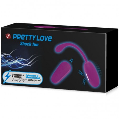 Imagen, huevo vibrador y electroshock Pretty Love Shock Fun, recargable, mando a distancia, online