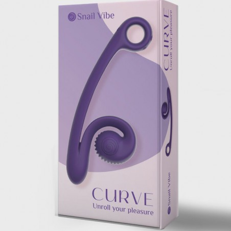 Imagen, vibrador Snail Vibe Curve ergonómico con doble estimulación punto G y clítoris, online