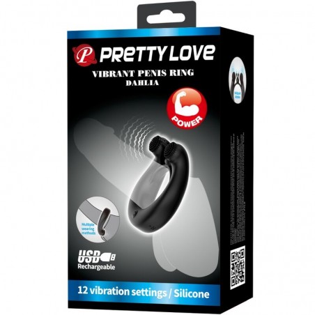 Imagen, anillo vibrador Pretty Love Dahlia con 12 modos de estimulación intensa, online