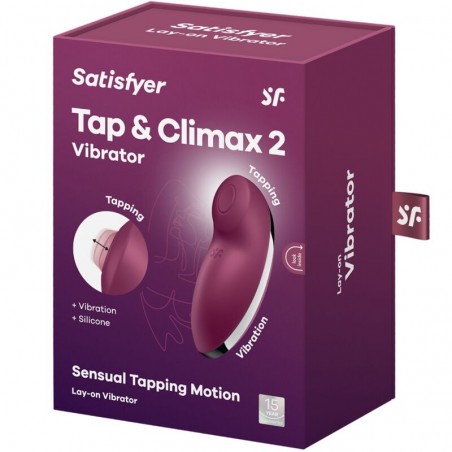 Imagen, Satisfyer Tap & Climax 2, con 11 programas de vibración y golpeteo, impermeable, online