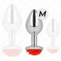 PLUG ANAL CON ROSA ROJA