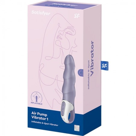 Imagen, Satisfyer Air Pump Vibrator 1, vibrador inflable con 12 vibraciones, online orgasmix
