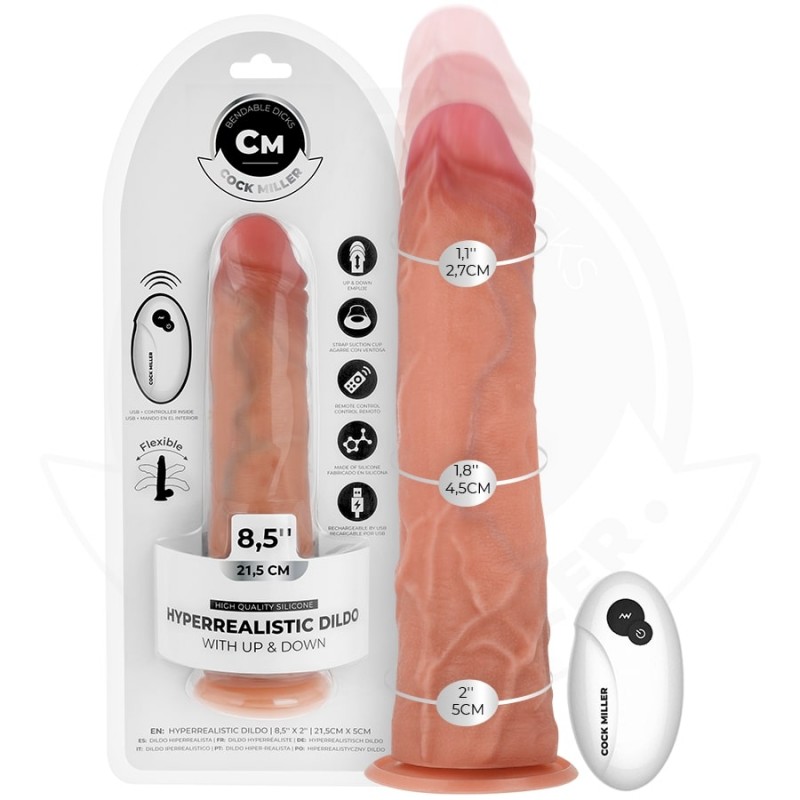 DILDO HIPERREALÍSTICO CON VENTOSA Y THRUSTING