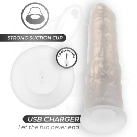 Imagen, dildo Cock Miller 21,5 cm con vibración, luces LED y control remoto, online