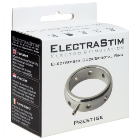 Imagen, anillo ElectraStim Prestige metálico 42 mm acero quirúrgico electrosexo, online