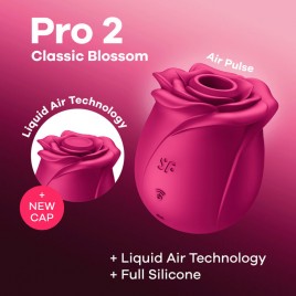 Imagen, estimulador Satisfyer Pro 2 Classic Blossom con tecnología Liquid Air, online