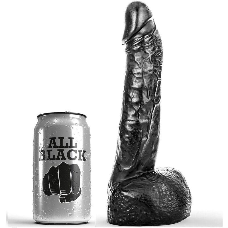 DILDO ALL BLACK 22 CM