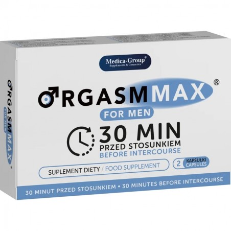 Imagen, cápsulas Orgasm Max For Men, ingredientes para potencia y vitalidad masculina, online