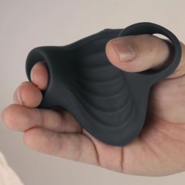 Imagen, Palm Black masturbador flexible de silicona líquida con 10 modos de vibración, online