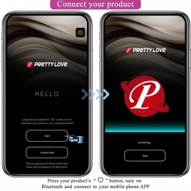 Imagen, huevo vibrador Pretty Love rosa 12 modos de vibración y control por aplicación móvil, online